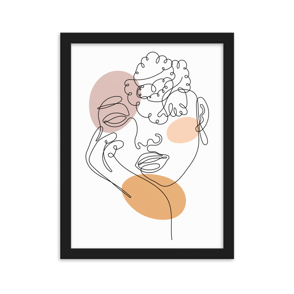 تابلو مدل دکوراتیو مینیمال دخترانه کد 2757