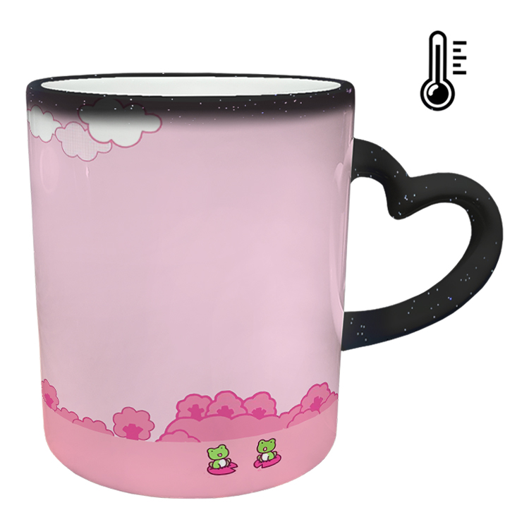 ماگ حرارتی مدل دسته قلبی اکلیلی طرح کیتی کد 26