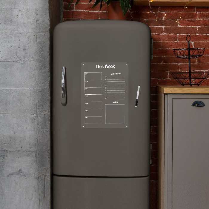 نوت شیشه ای رویخچالی This Week – سفید