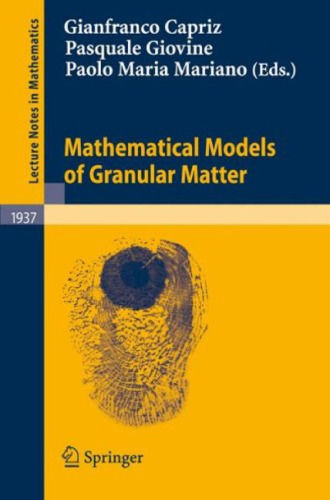 خرید و دانلود نسخه کامل کتاب Mathematical Models of Granular Matter