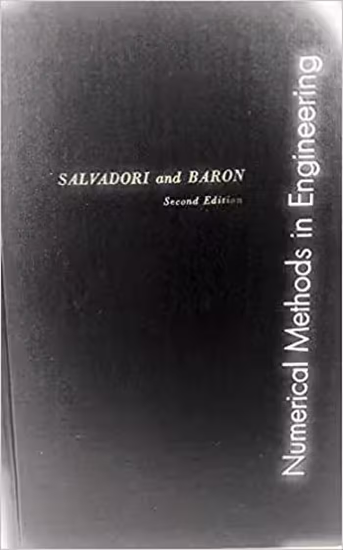 خرید و دانلود نسخه کامل کتاب Numerical Methods In Engineering BY Salvadori [1961] - Pdf