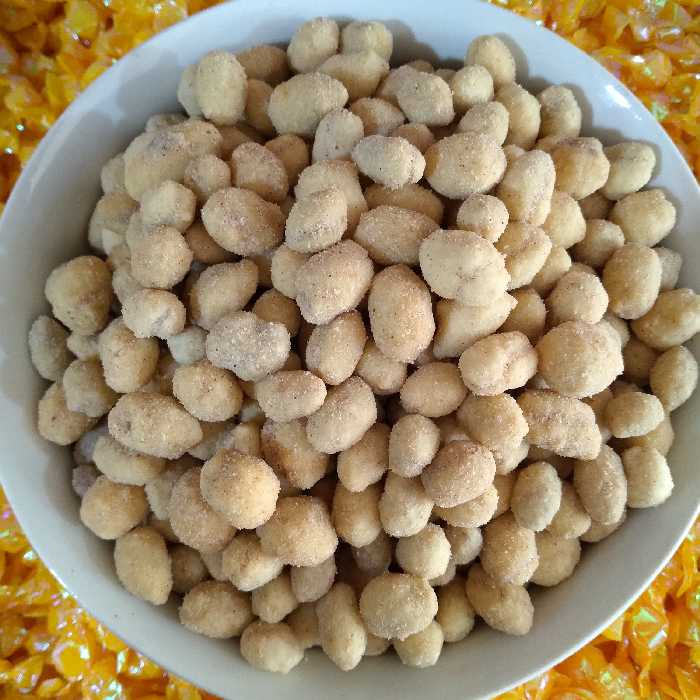 بادام زمینی روکش دار طعم دودی بار جدید تازه(یک کیلو) روکشدار