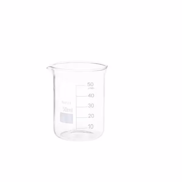 بشر آزمایشگاه مدل beaker ظرفیت 50 میلی لیتر