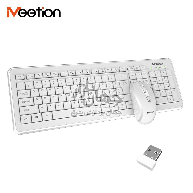 کیبورد ماوس حرفه ای میشن MeeTion C4120 2.4G Wireless