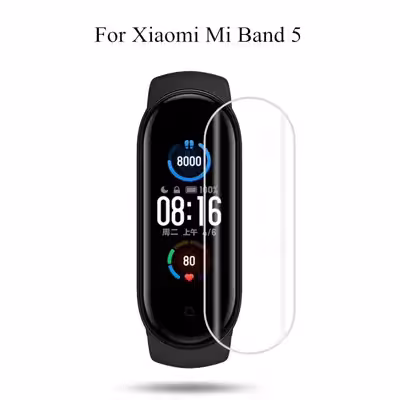 محافظ صفحه نمایش مدل M5 مناسب برای مچ بند شیائومی Mi Band 5 بسته ۲ عددی