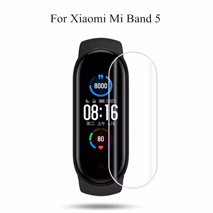 محافظ صفحه نمایش مدل M5 مناسب برای مچ بند شیائومی Mi Band 5 بسته ۲ عددی
