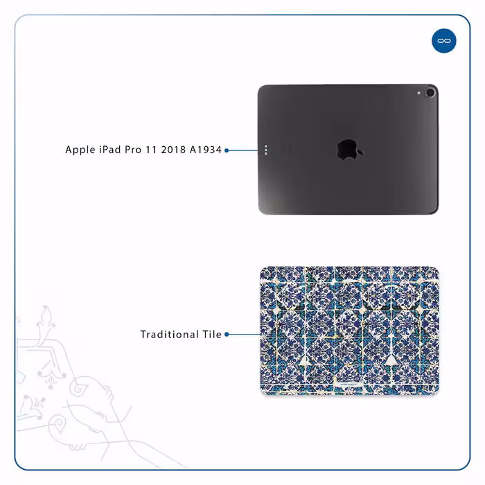 برچسب پوششی ماهوت مدل Iran-Tile1 مناسب برای تبلت اپل iPad Pro 11 2018 A1934