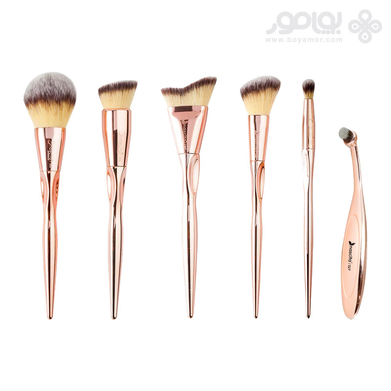 ست برس آرایشی ناسکیتا مدل Bronzy Glow کد KVZ19 بسته 6 عددی