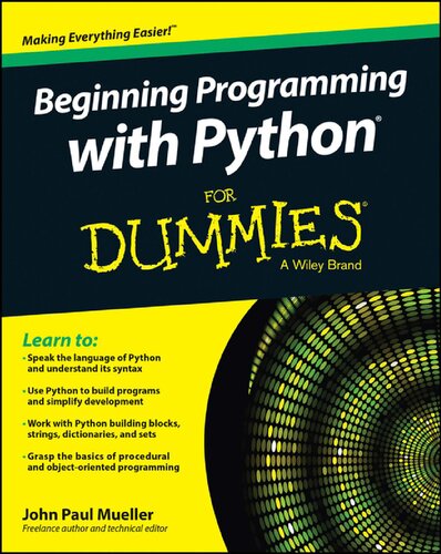 خرید و دانلود نسخه کامل کتاب Beginning Programming with Python for Dummies