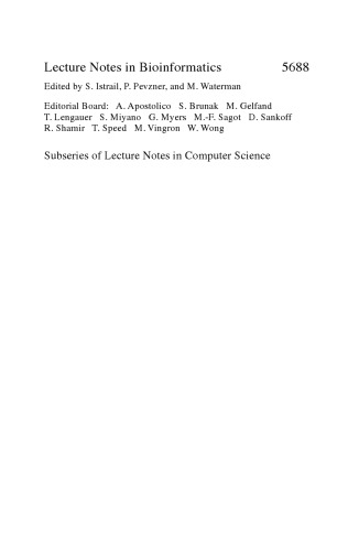خرید و دانلود نسخه کامل کتاب Computational Methods in Systems Biology: 7th International Conference, CMSB 2009, Bologna, Italy, August 31-September 1, 2009 Proceedings