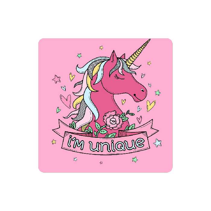 زیر لیوانی طرح یونیکورن مدل MC1213