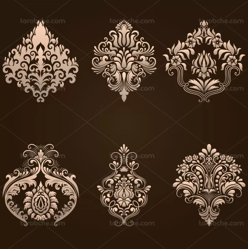 وکتور المان سنتی کرمی رنگ | گرافیک با طعم تربچه