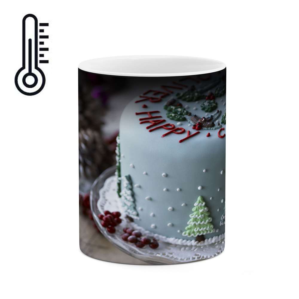 ماگ حرارتی طرح کیک بلوبری  مدل mgph11078