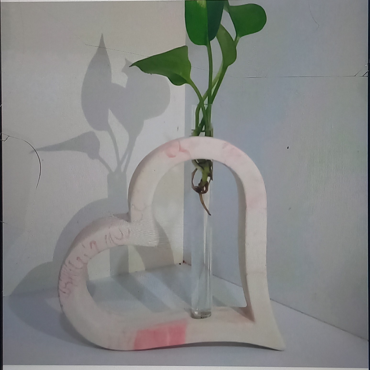 گلدان سنگی طرح  قلب ابر و باد