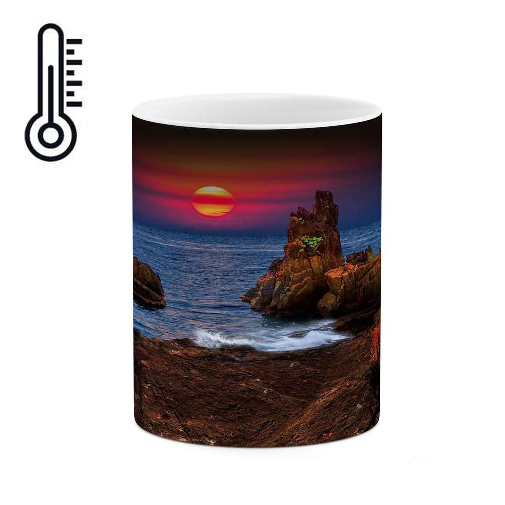 ماگ حرارتی کاکتی طرح منظره مدل mgh16781