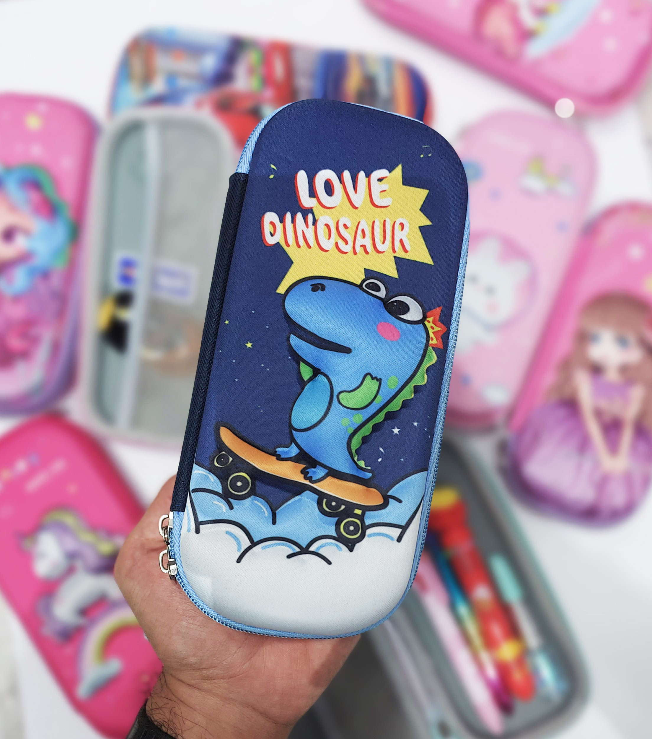 جامدادی کتابی سه بعدی کوچک طرح دایناسور