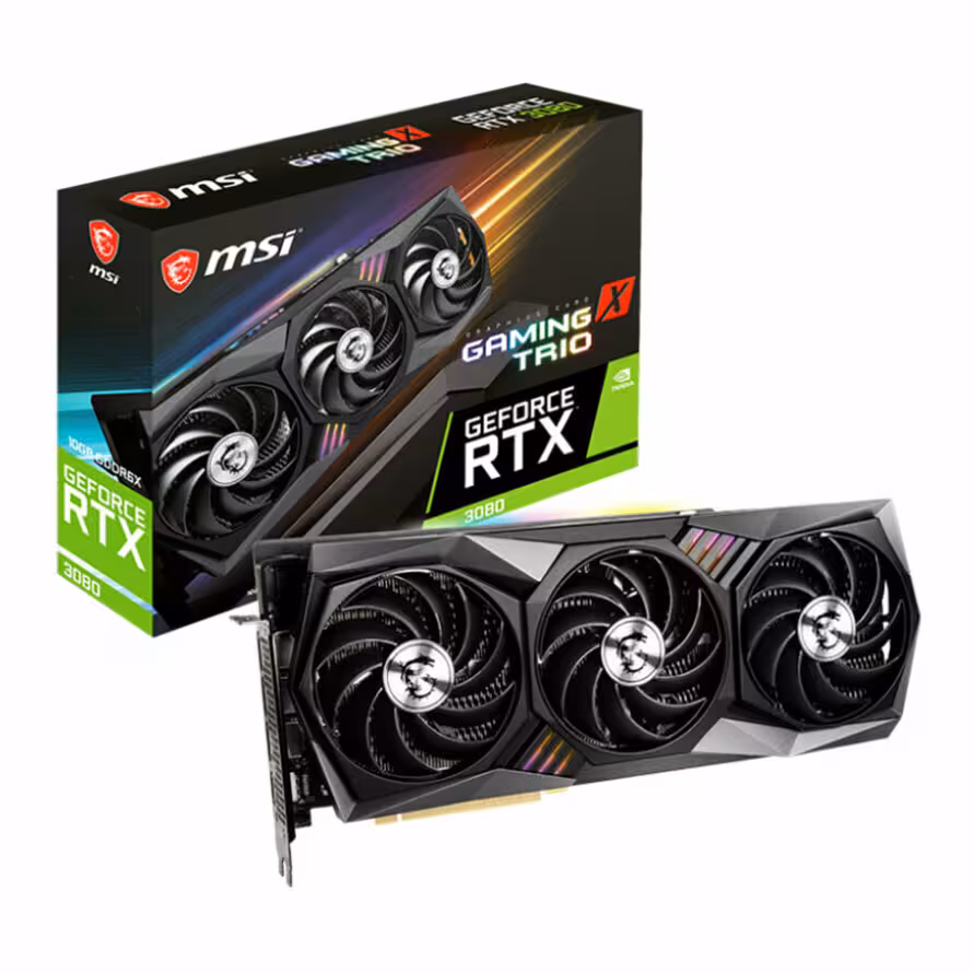 کارت گرافیک ام اس آی GeForce RTX 3080 GAMING X TRIO 10G