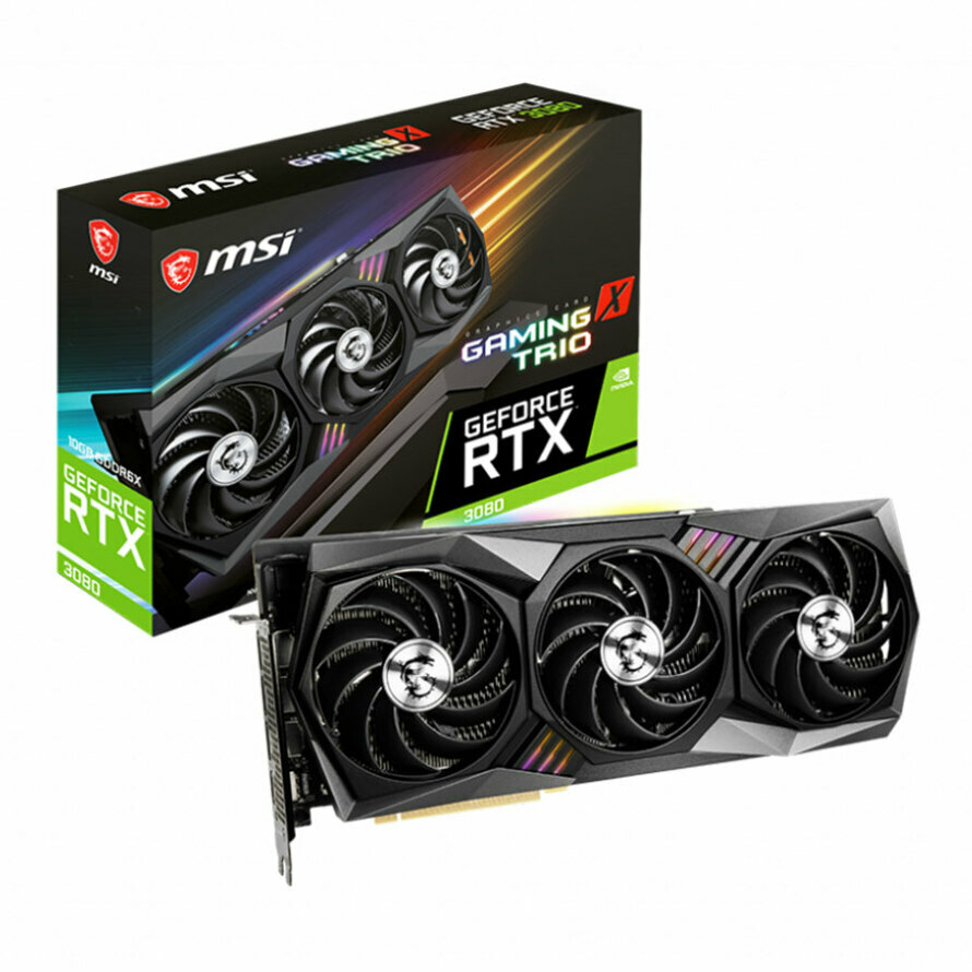 کارت گرافیک ام اس آی GeForce RTX 3080 GAMING X TRIO 10G
