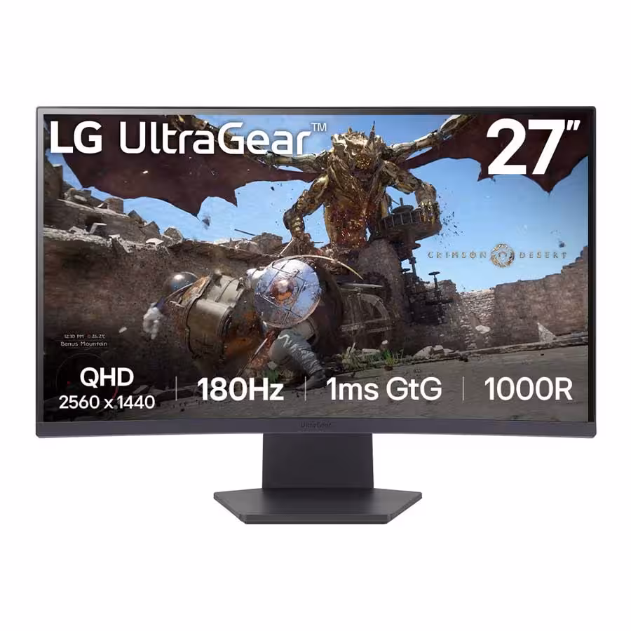 قیمت و خرید مانیتور خمیده گیمینگ 27 اینچ ال جی مدل UltraGear 27GS60QN-B | یاس ارتباط