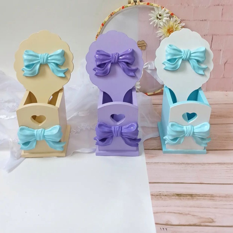 ست استند و آینه چوبی پاپیون