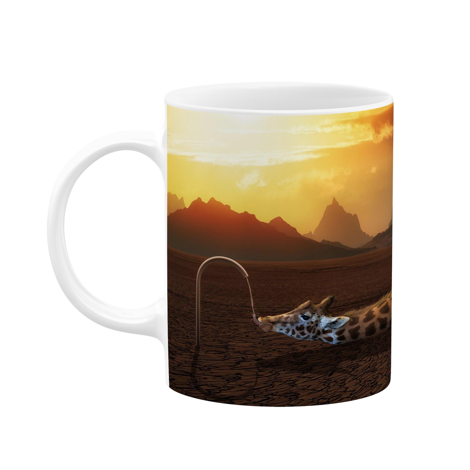 ماگ طرح زرافه تشنه مدل mgp01976