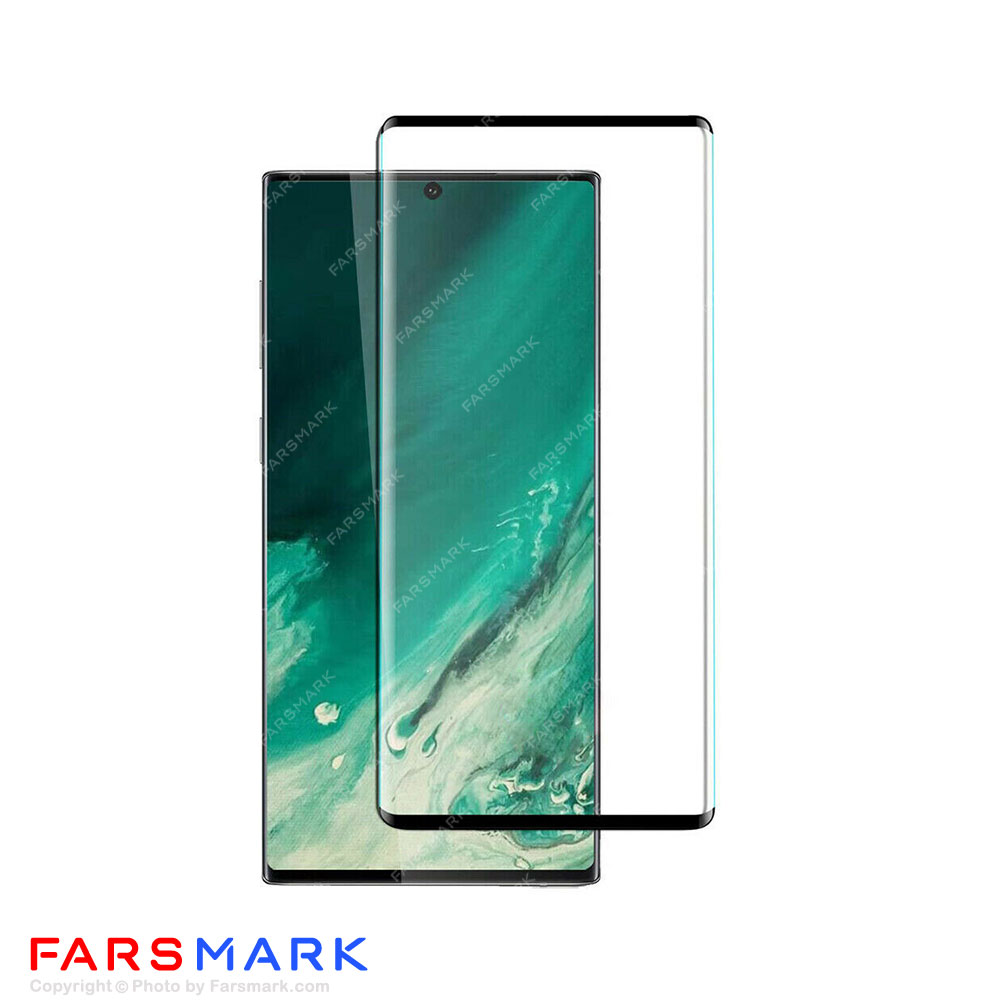 گلس فول چسب خمیده سامسونگ Samsung Galaxy Note 20 5G شفاف