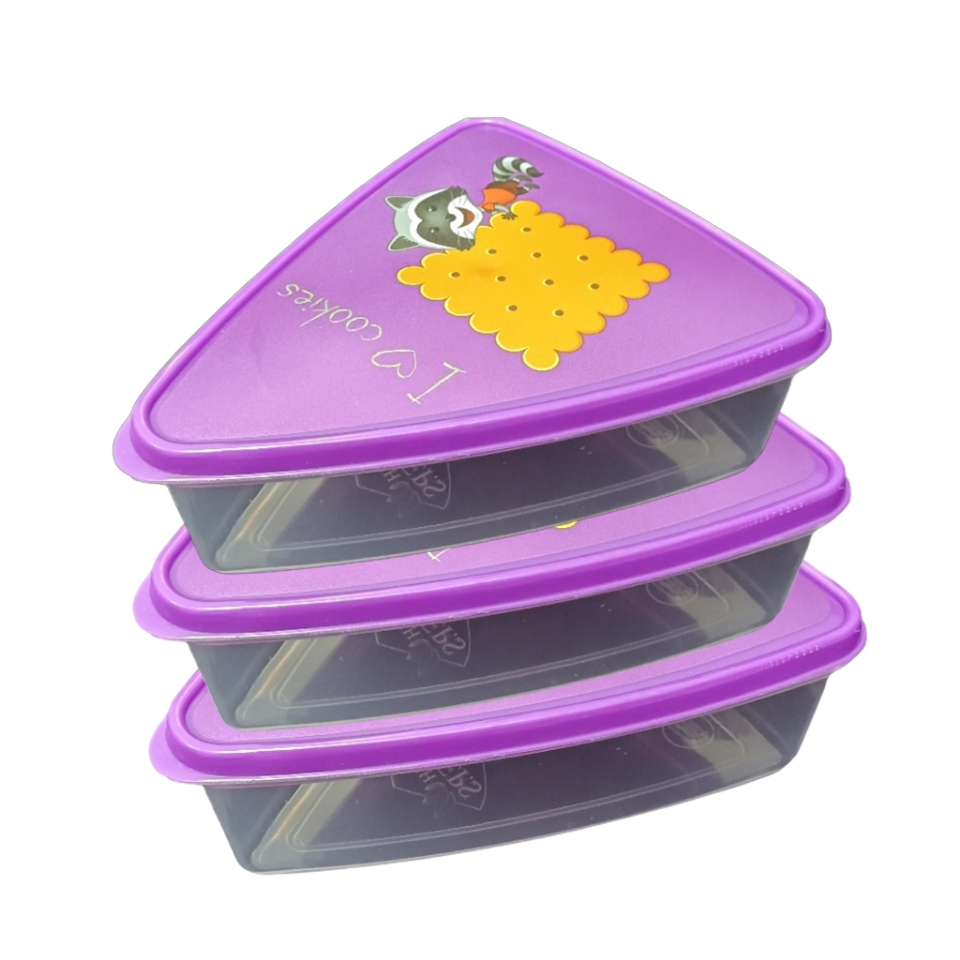 ظرف نگهدارنده مدل بیسکویت مجموعه 3 عددی