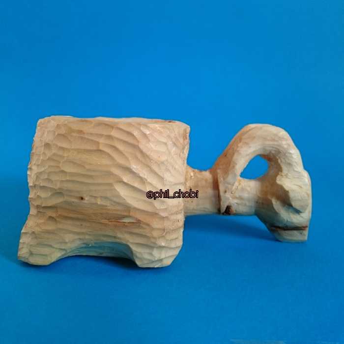 ماگ چوبی و قلمدان چوبی طرح سر بز باستانی