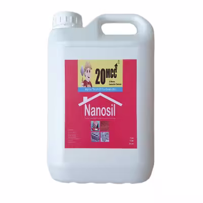 محلول نانو آبگریز و ضد آب کننده سطوح ساختمانی 20 میکرو مدل nanosilicon حجم 5 لیتر