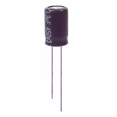 خازن الکترولیت 3 3 میکروفاراد 450 ولت آکسبوم مدل TEC 330450 بسته 4 عددی