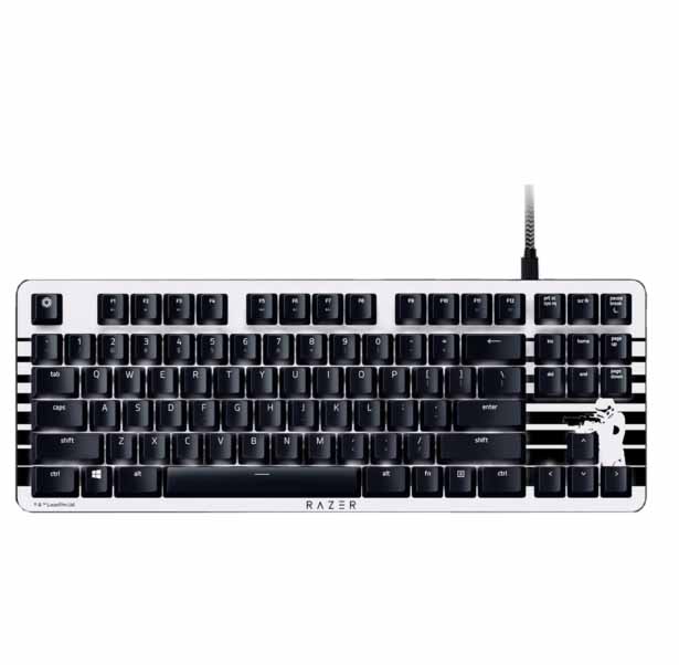خرید کیبورد گیمینگ ریزر Keyboard Razer Blackwidow Lite Storm Trooper با بهترین قیمت