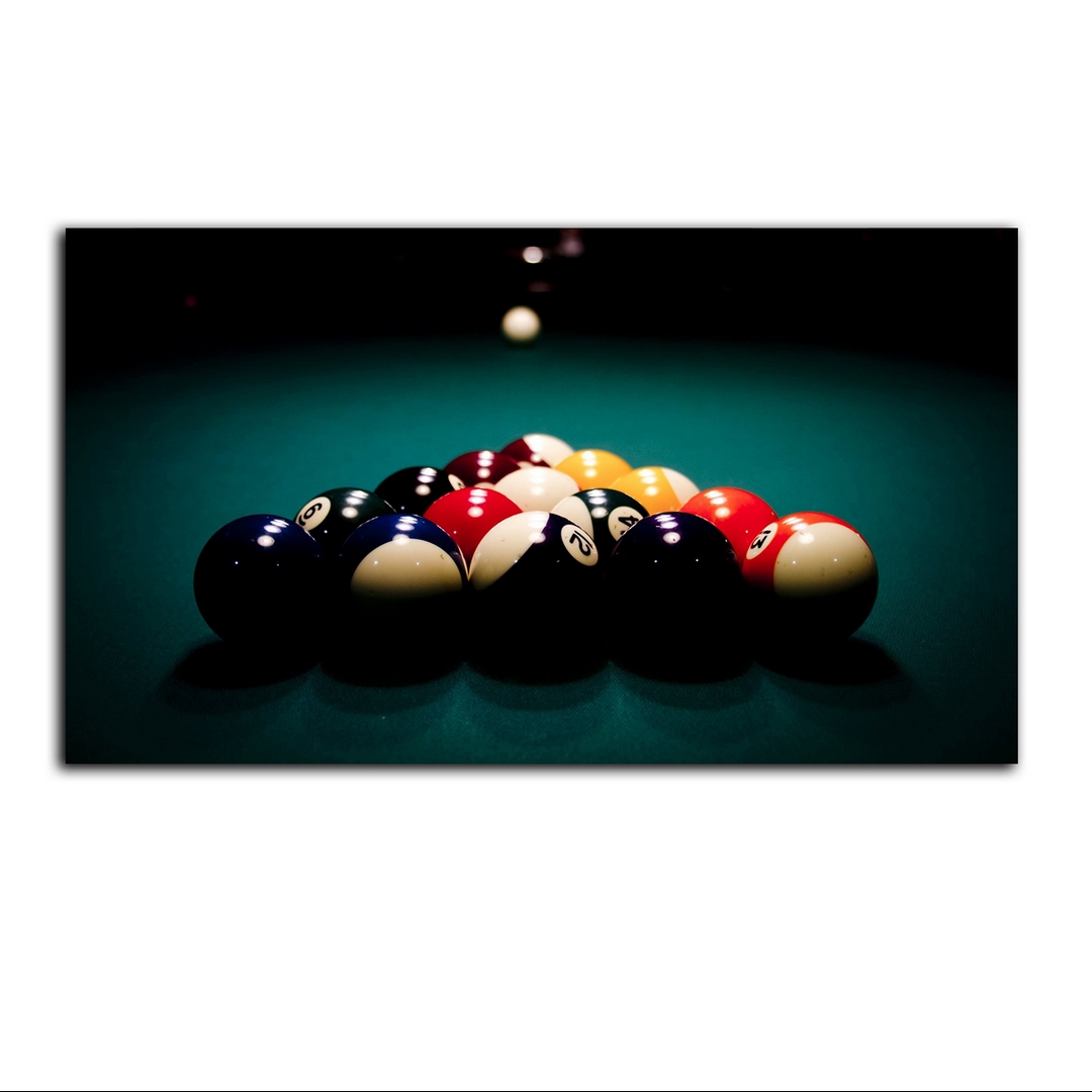 تابلو شاسی بکلیت طرح میز بیلیارد و توپ بیلیارد مدل SH-S7159