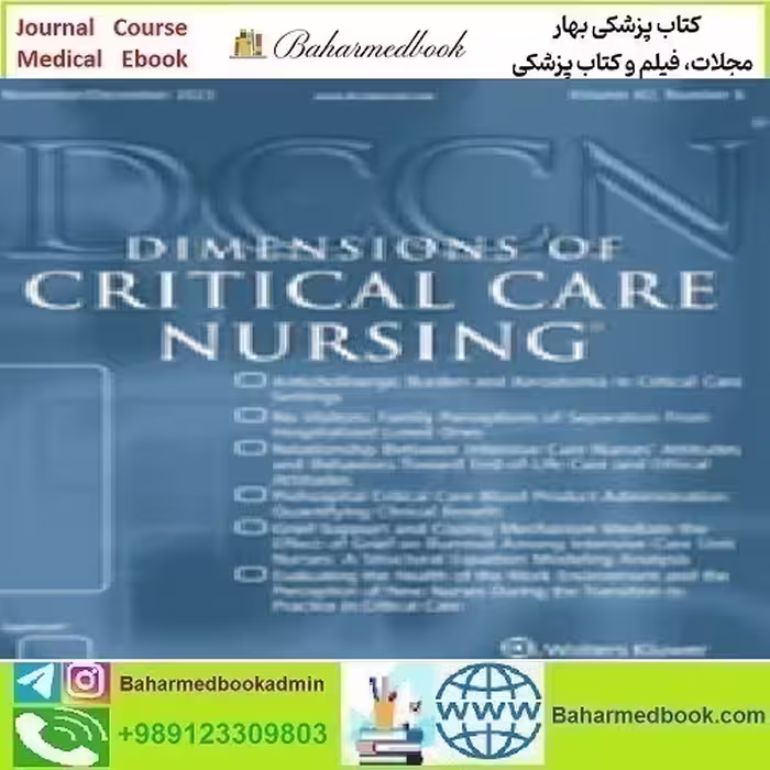 Dimensions of Critical Care Nursing Volume 42 1 to 6 2023