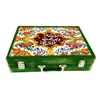 جعبه هدیه چوبی مدل چمدان طرح کاشی کد WSL500