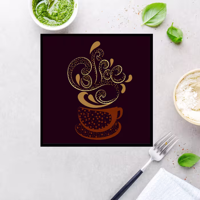 تابلو مدل دکوراتیو طرح coffee کد 0571