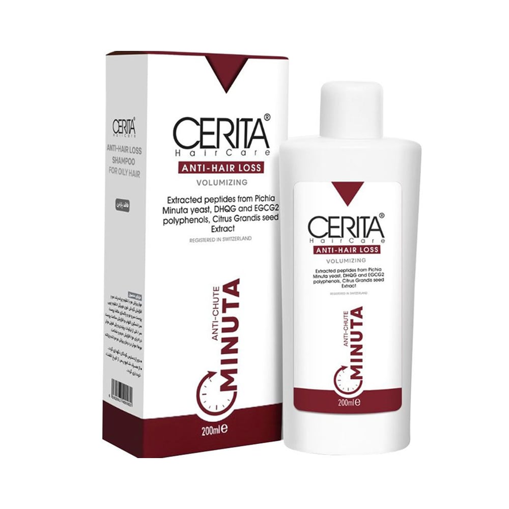 شامپو ضد ریزش مینوتا سریتا مناسب موهای چرب
