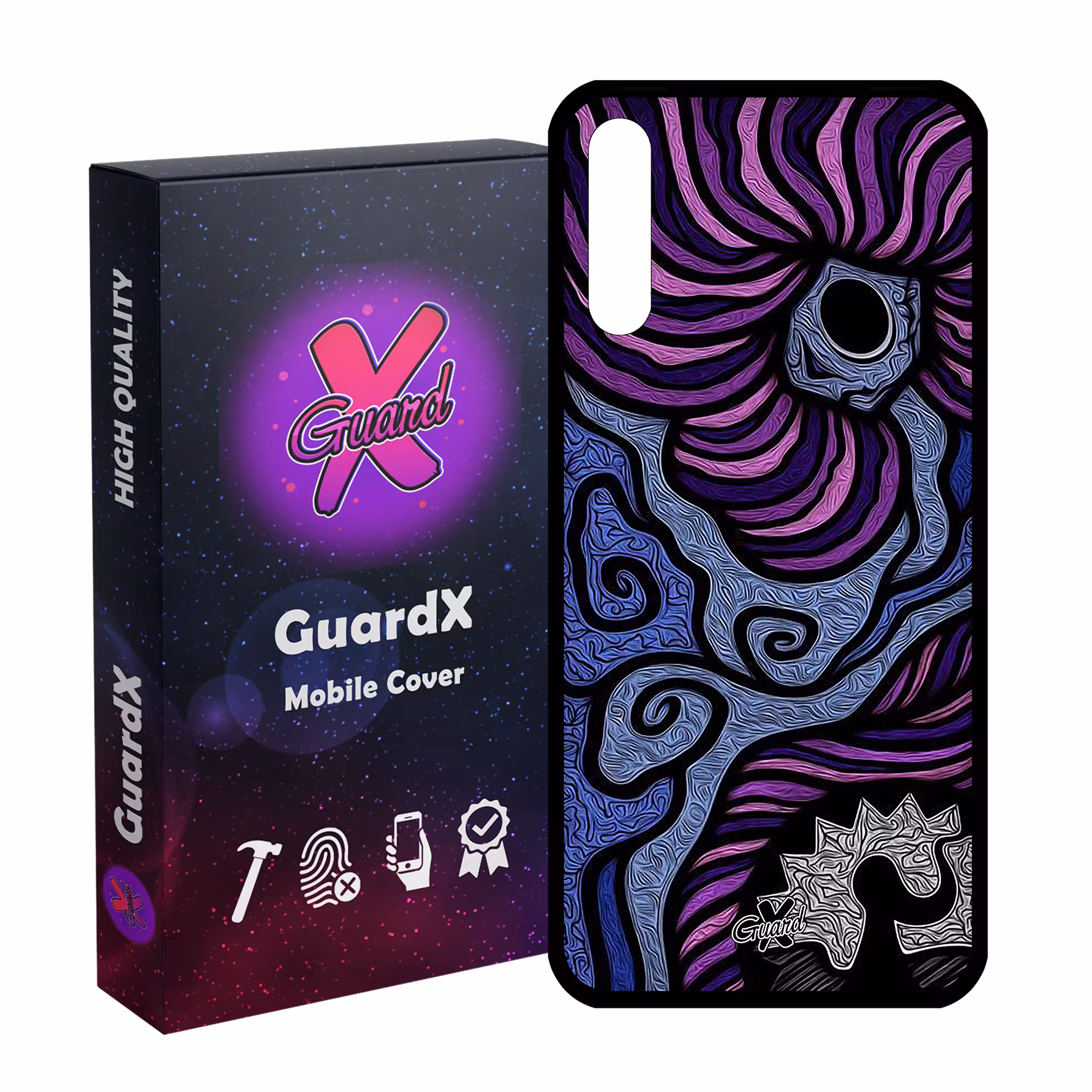 کاور گارد ایکس طرح رنگی مدل Glass10428 مناسب برای گوشی موبایل سامسونگ Galaxy A30s/A50/A50s