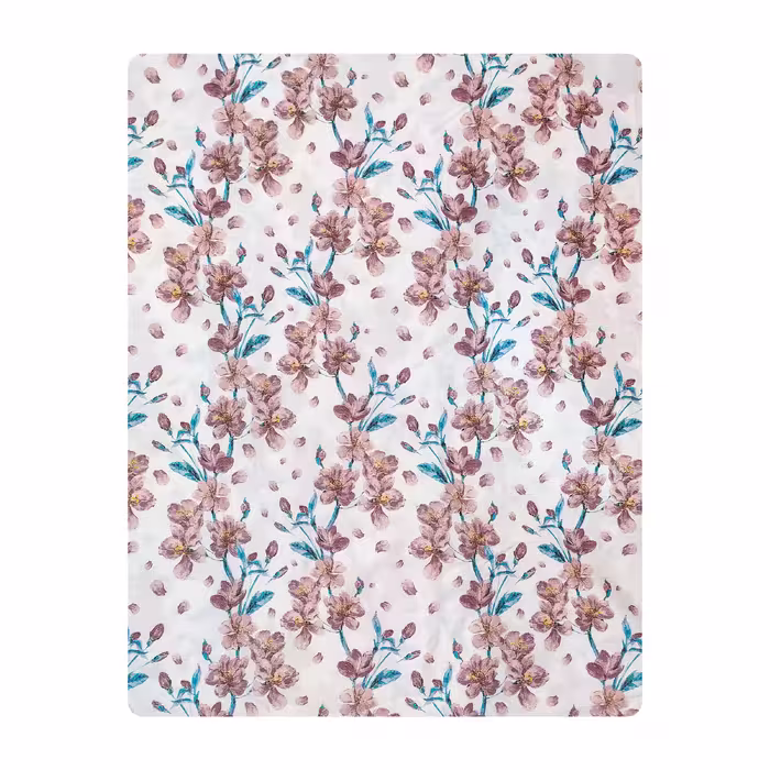 ملحفه آدنو مدل زنبق کد IR121 یک نفره سایز 140x240 سانتی متر