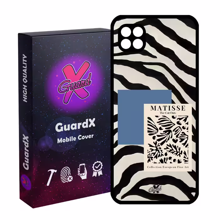 کاور گارد ایکس طرح Zebra مدل Glass10568 مناسب برای گوشی موبایل سامسونگ Galaxy A22 5G
