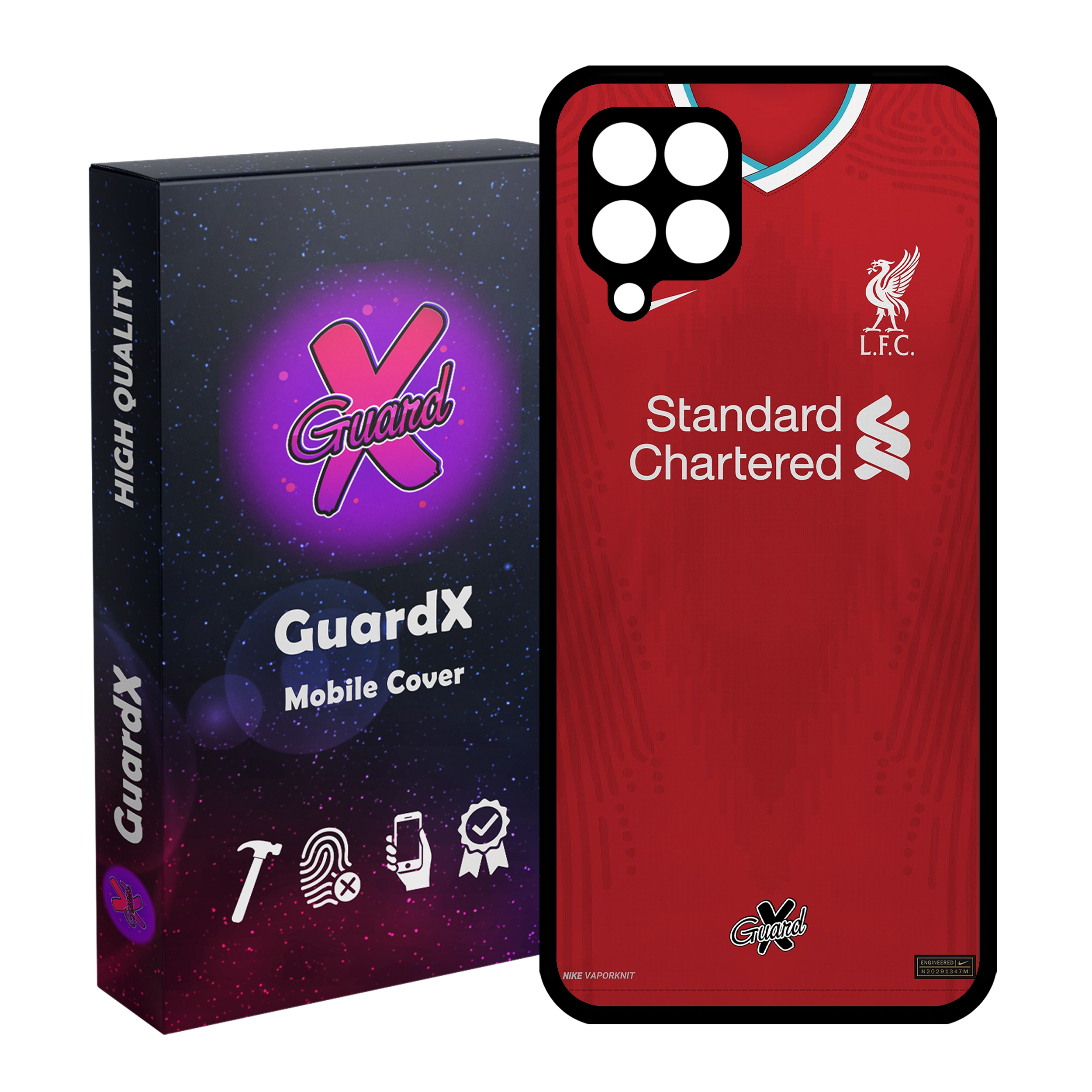 کاور گارد ایکس طرح Liverpool مدل Glass10252 مناسب برای گوشی موبایل سامسونگ Galaxy M32 4G / F22