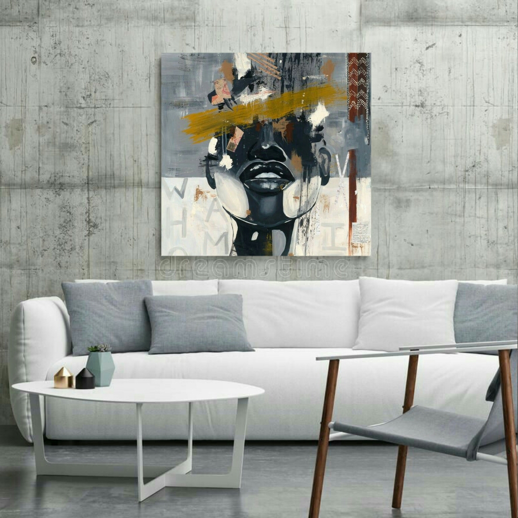 تابلو بوم نقاشی طرح چهره کد AR9320