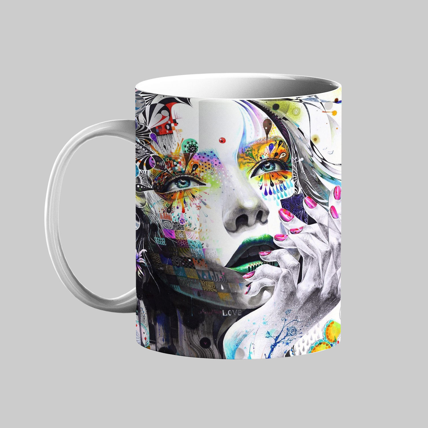 ماگ طرح دخترانه فانتزی کد 85