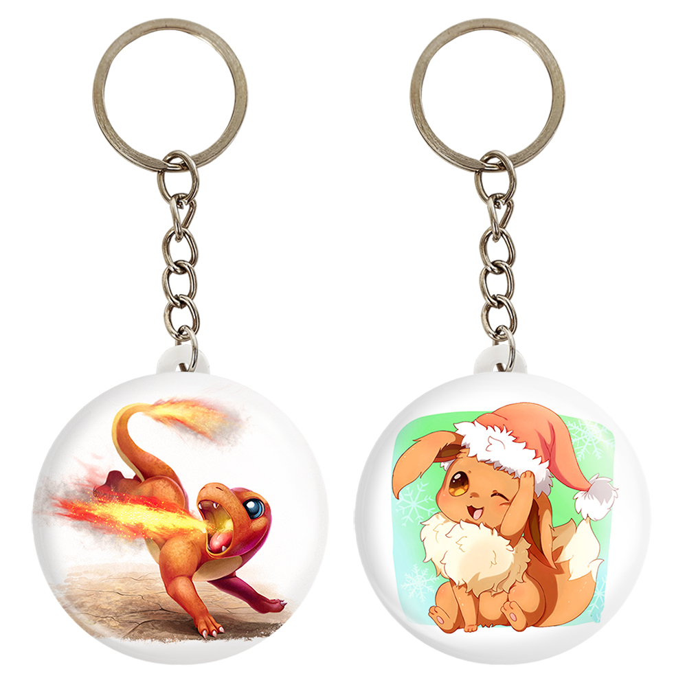 جاکلیدی خندالو مدل هیتوکاگه و ایو انیمه پوکمون کد 1735517351 مجموعه 2 عددی