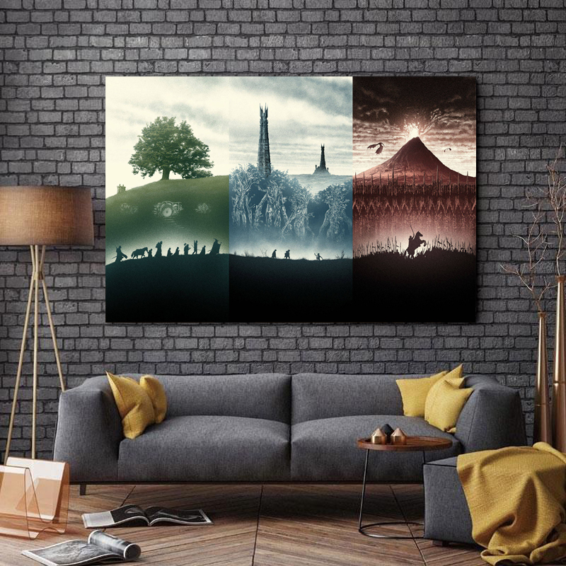 تابلو شاسی طرح سینما مدل ارباب حلقه ها کد 479