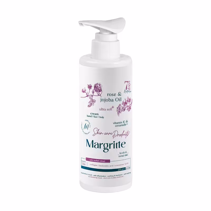 کرم مرطوب کننده مارگریت مدل گل رز و جوجوبا حجم 250mL