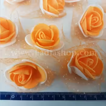 گل فومی بزرگ دو رنگ نارنجی
