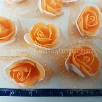گل فومی بزرگ دو رنگ نارنجی