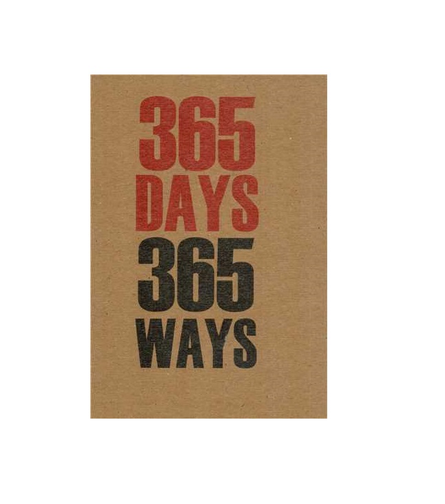 دفتر یادداشت خط دار کرافت سری تایپوگرافی طرح 365 days