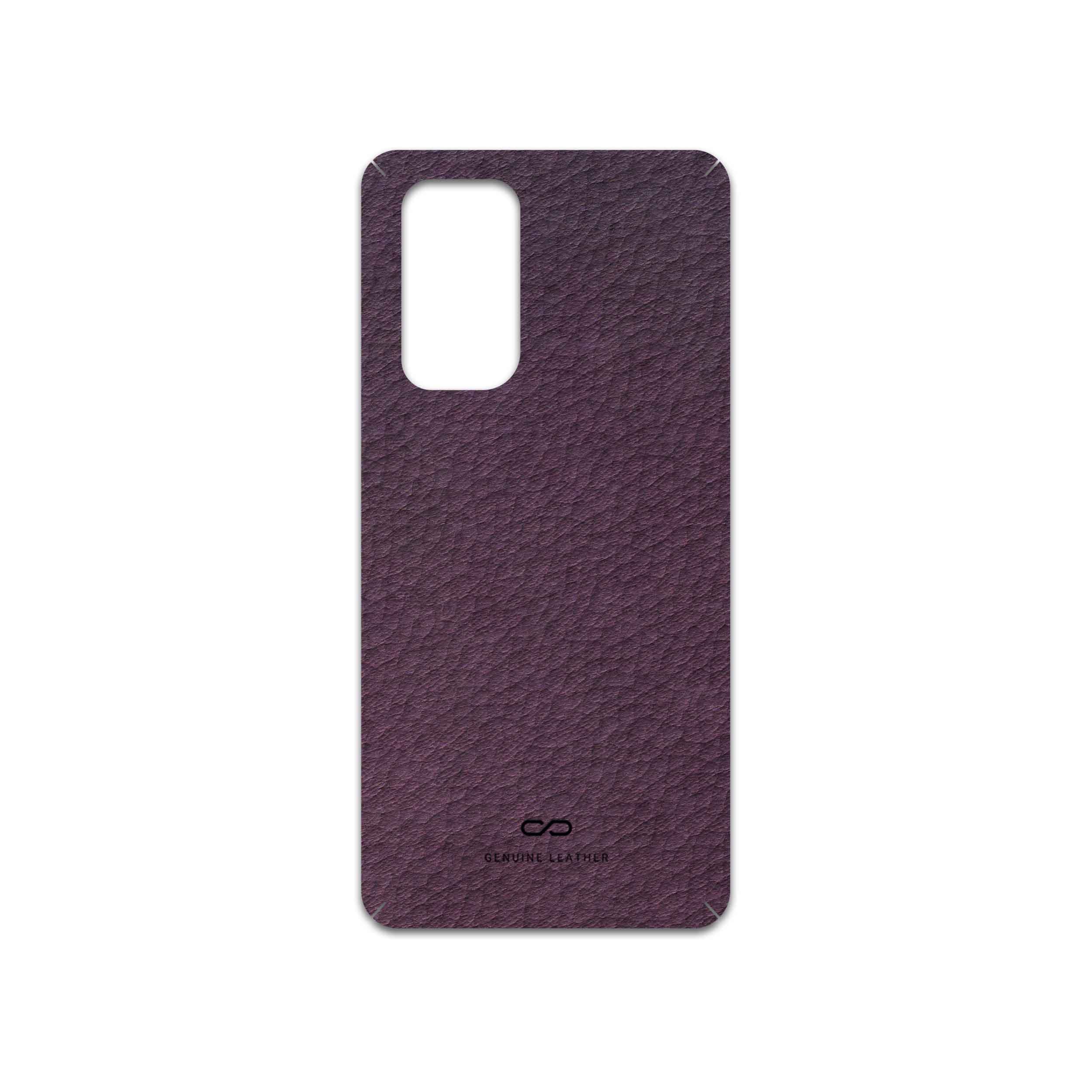 برچسب پوششی ماهوت مدل Purple-Leather مناسب برای گوشی موبایل وان پلاس 9