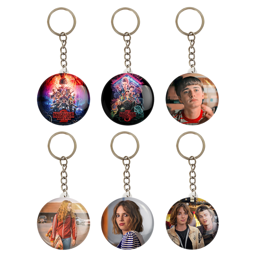 جاکلیدی خندالو مدل سریال استرنجر تینگز Stranger Things کد 1110A مجموعه 6 عددی